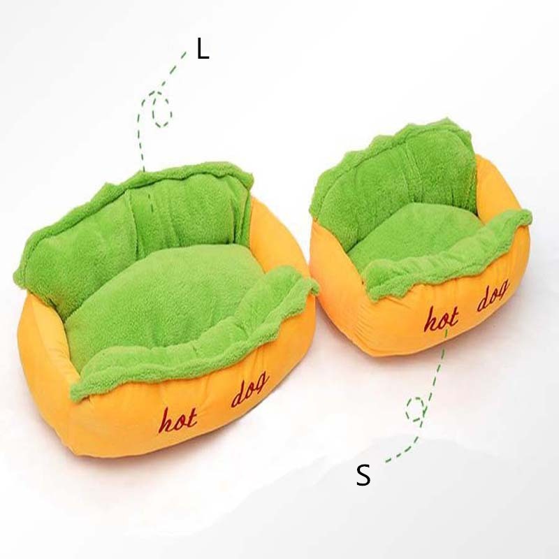 Hot Dog Bun-Shaped Dog Bed- Perfect for Dachshunds!