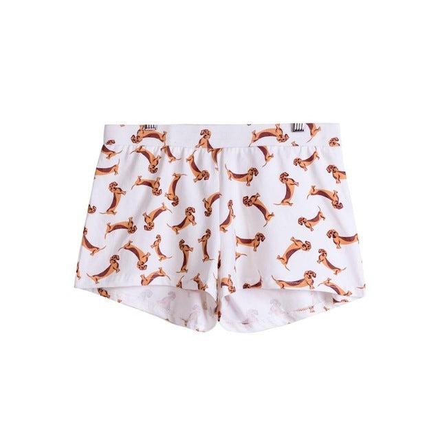 Dachshund Print Pajama Shorts and Set