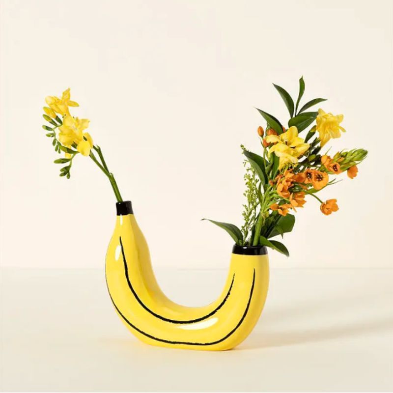 Warhol-Inspired Banana Vase