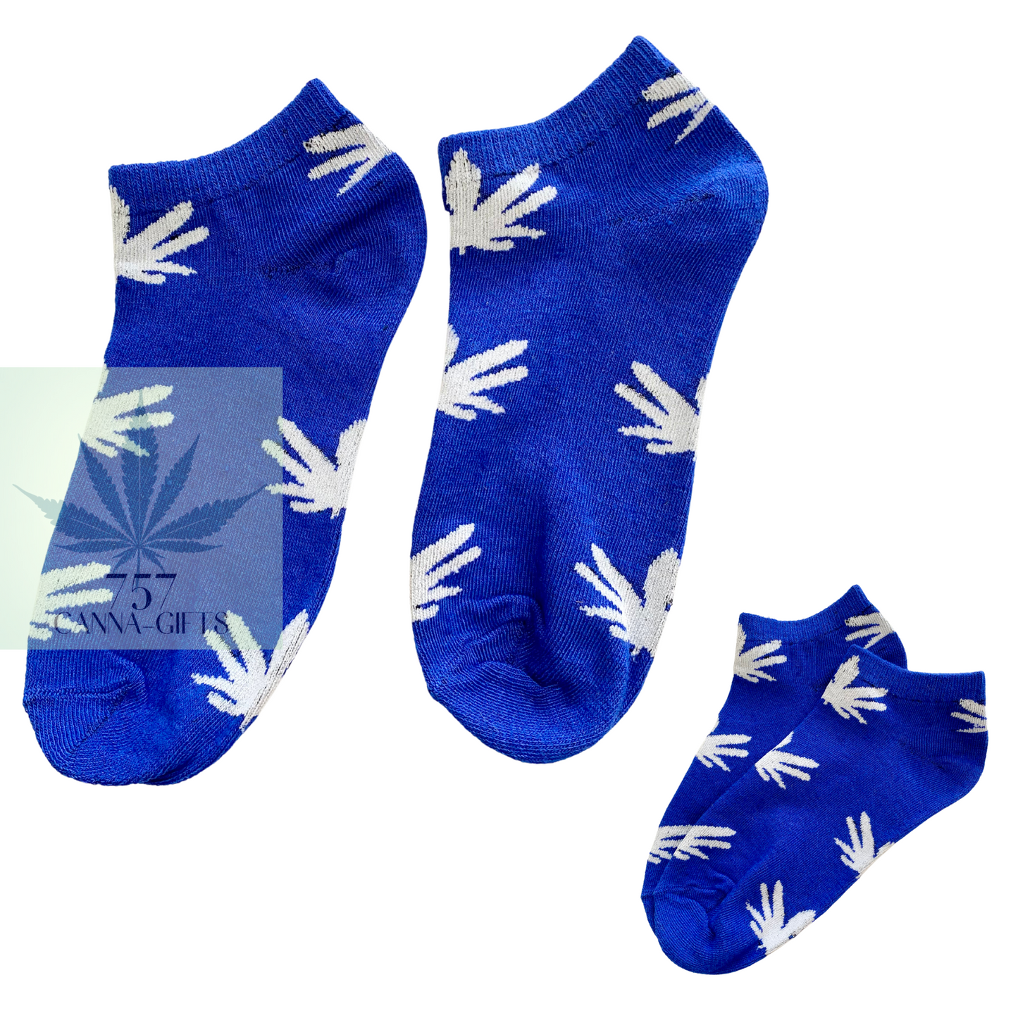 757 Cannagifts Pot Leaf Socks- Crew length, super soft, and fun