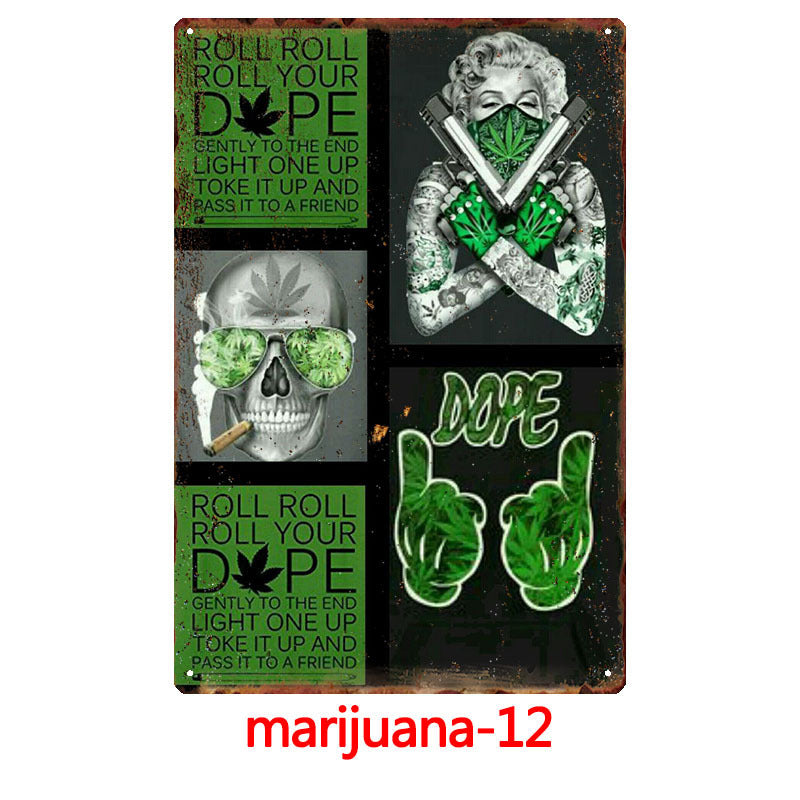 Various Canna-Themed Tin Signs #2 for your Bar, Man Cave, or Garage