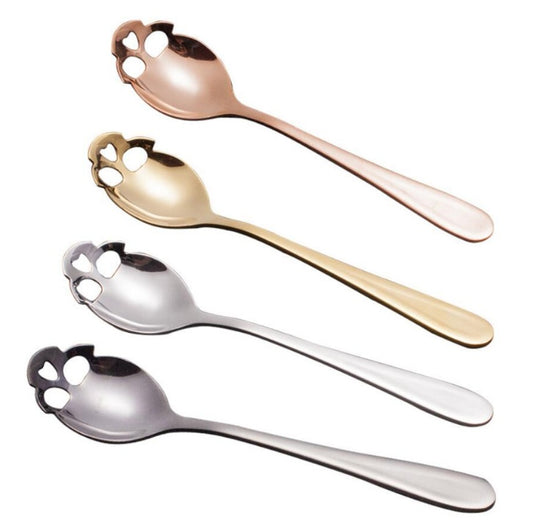 Skull Coffee Spoon- Various Colors