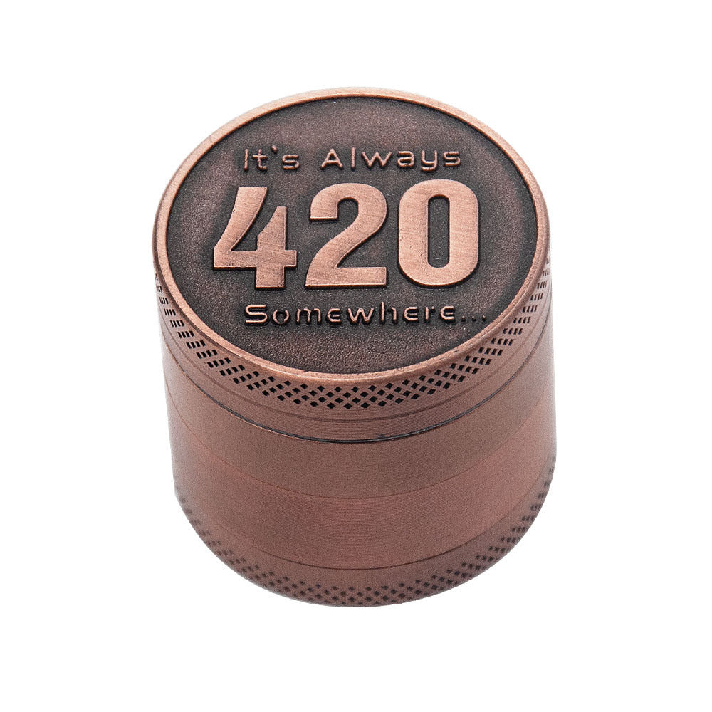 Red Copper Zinc Allow Herb Grinder