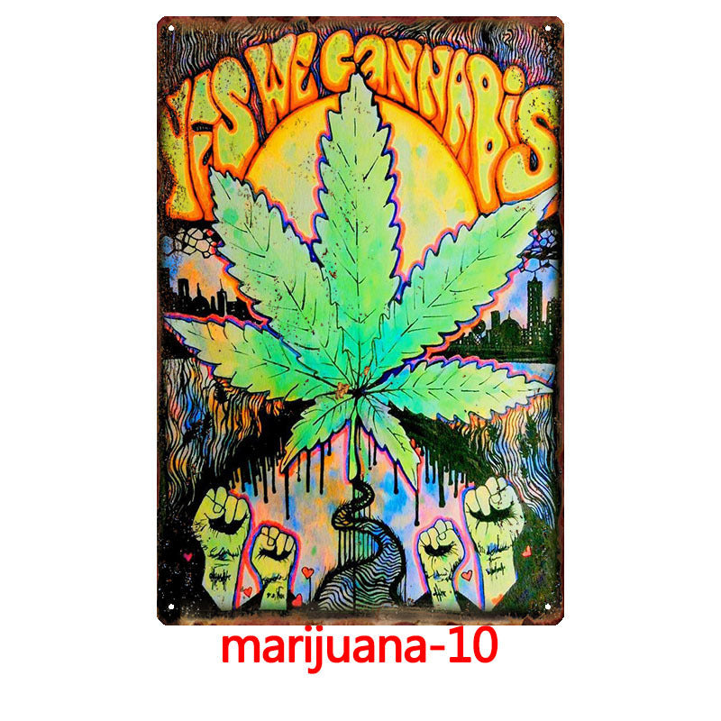 Various Canna-Themed Tin Signs #2 for your Bar, Man Cave, or Garage