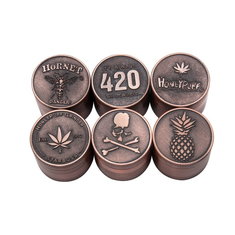 Red Copper Zinc Allow Herb Grinder