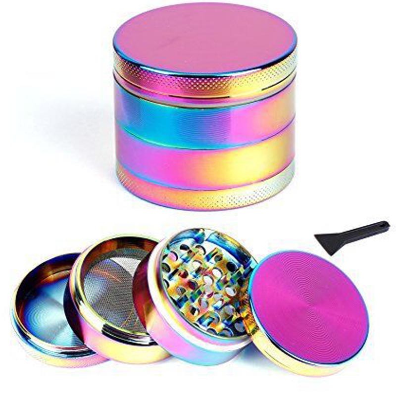 Rainbow Iridescent Zinc Alloy Herb Grinder