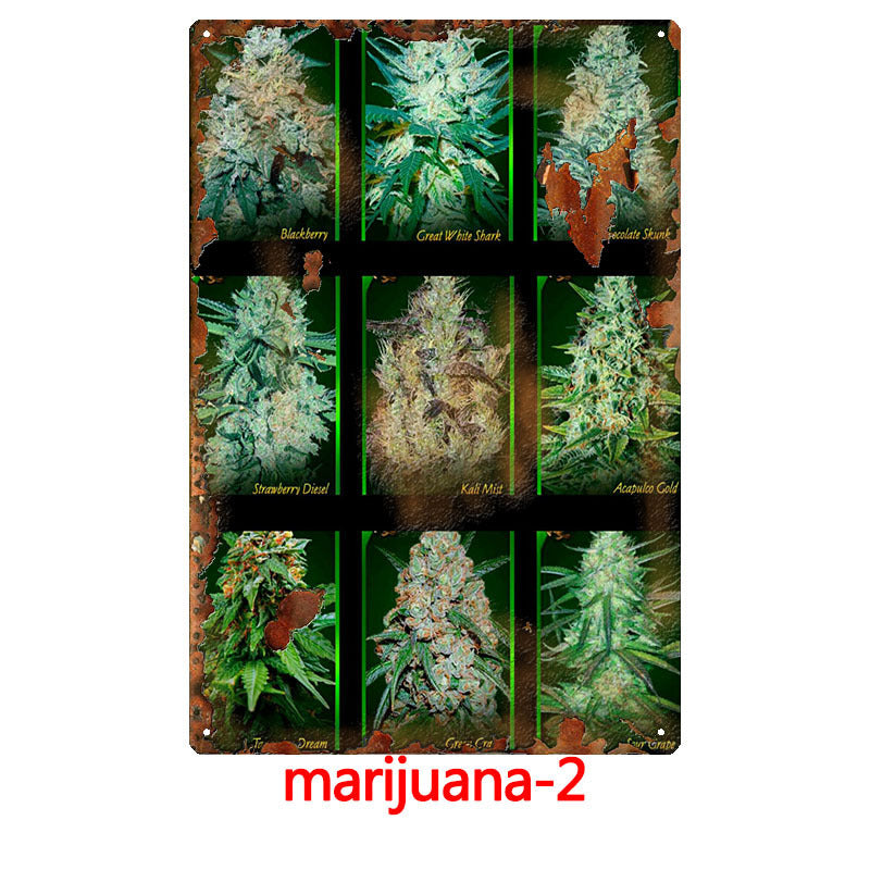 Various Canna-Themed Tin Signs #2 for your Bar, Man Cave, or Garage