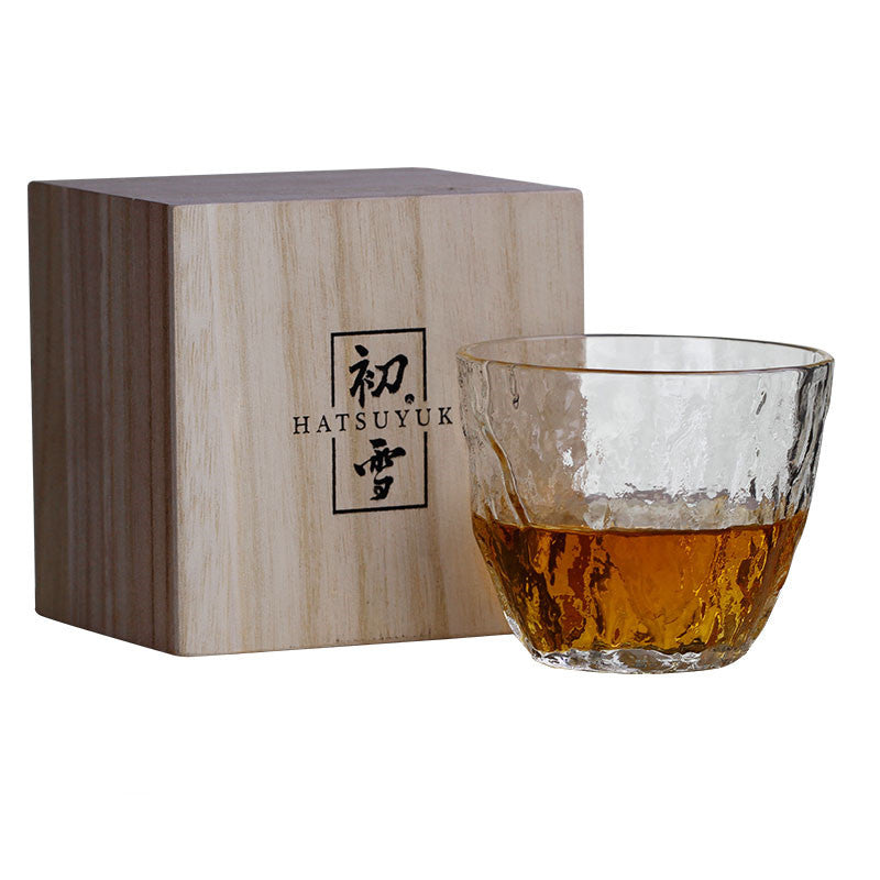 Rock Hammer Pattern Crystal Whisky Glasses