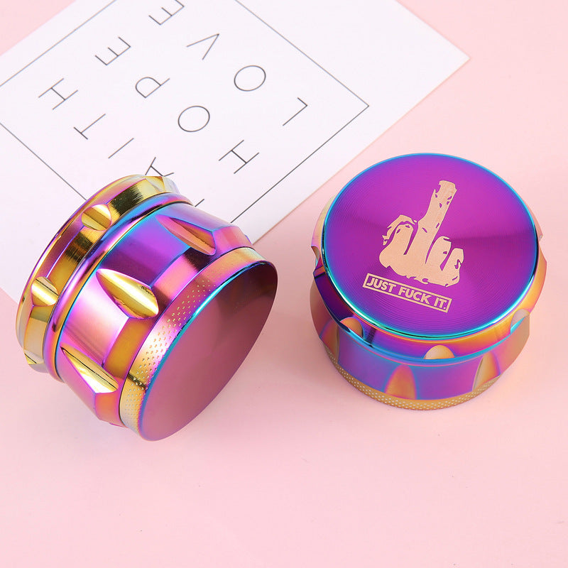 Rainbow Iridescent Alloy Herb Grinder- Various Styles