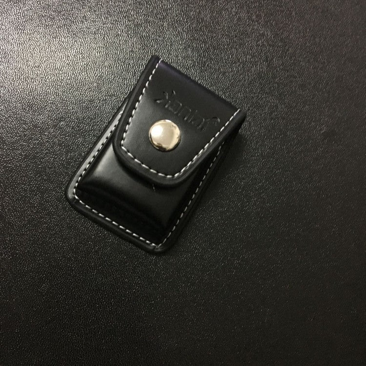 Black Zippo-Style Leather Lighter Holster