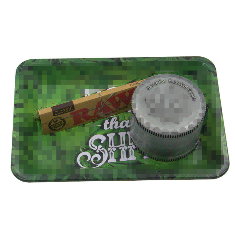 Tin-plated "Roll That Ish" Rolling Tray (18cmx12.5cm)