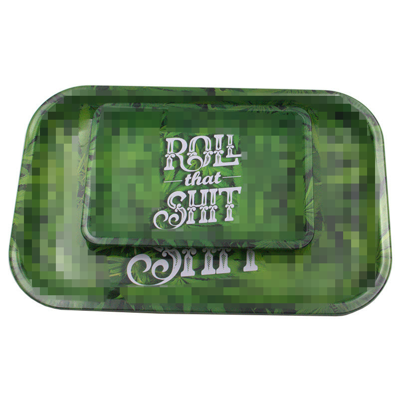 Tin-plated "Roll That Ish" Rolling Tray (18cmx12.5cm)