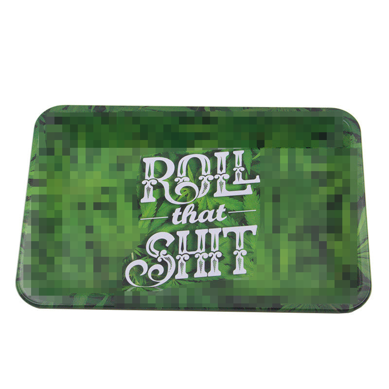 Tin-plated "Roll That Ish" Rolling Tray (18cmx12.5cm)