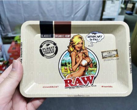 Various Style #2 Tin-plated Rolling Tray (280X180mm)