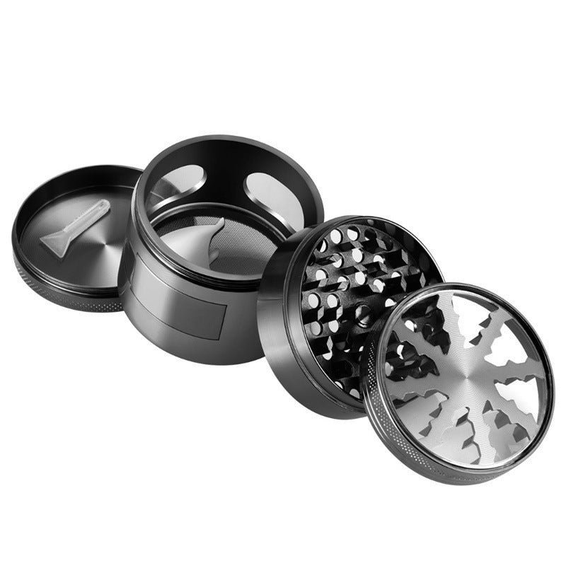 4-Layer Multi-functional Herb Grinder with Optional Side Pour