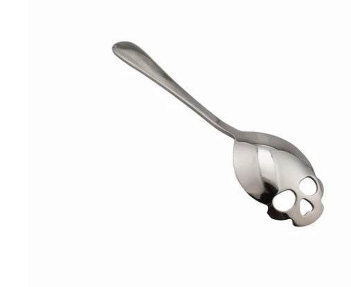 Skull Coffee Spoon- Various Colors