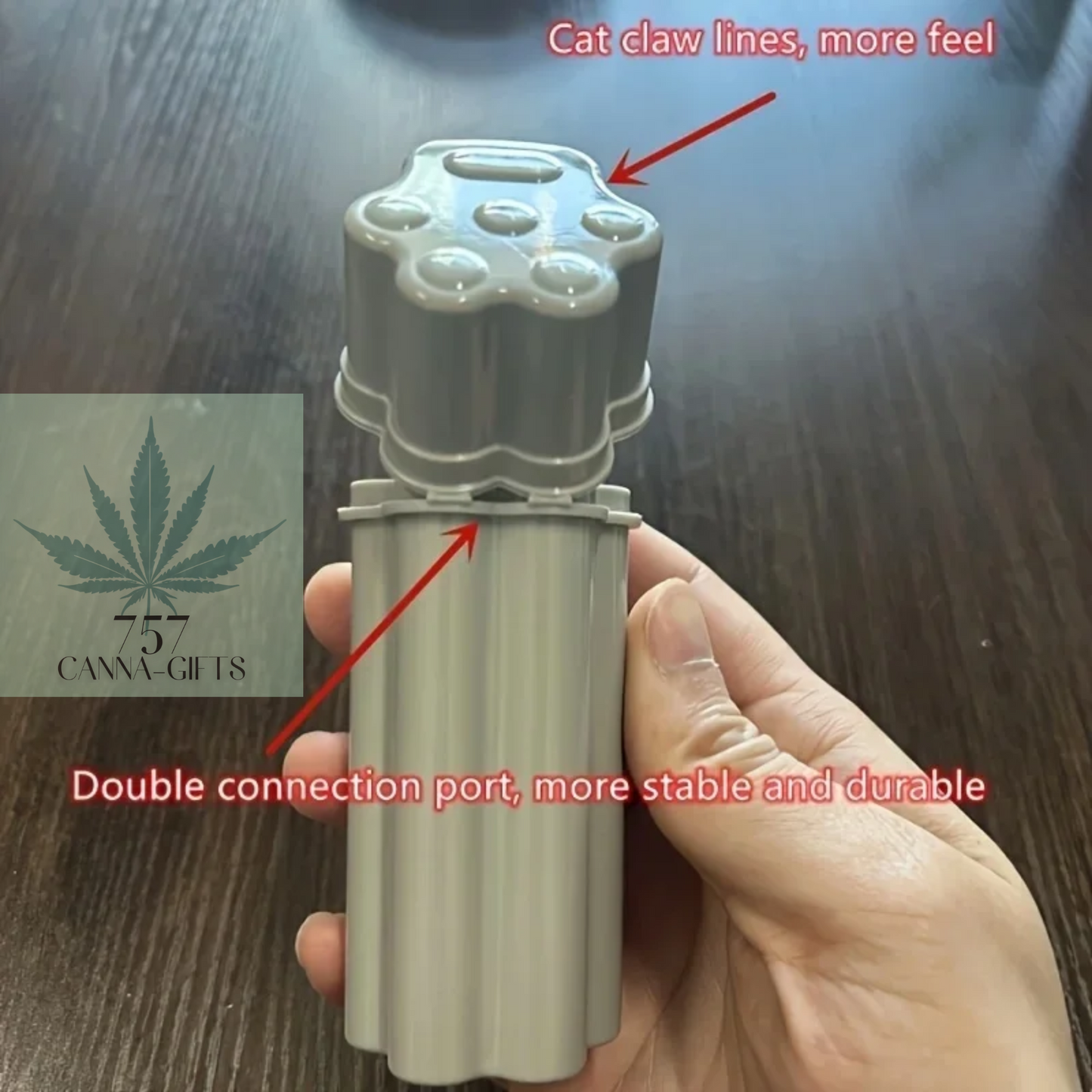 Crush-proof, Waterproof Storage Holds 1 Lighter & 5 Blunts