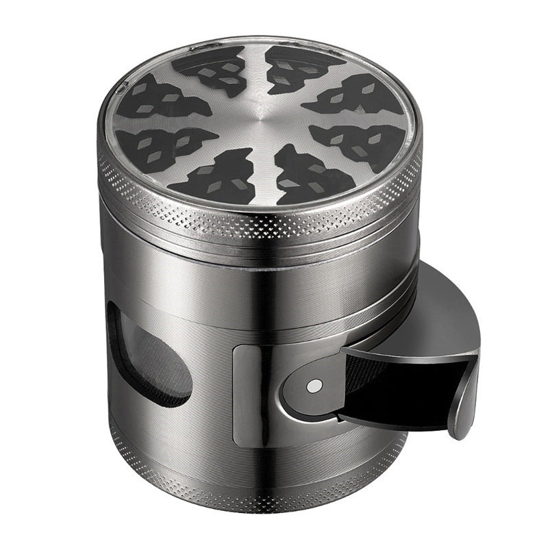 4-Layer Multi-functional Herb Grinder with Optional Side Pour