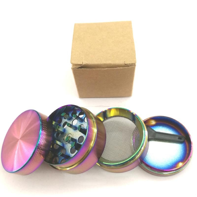 Rainbow Iridescent Zinc Alloy Herb Grinder