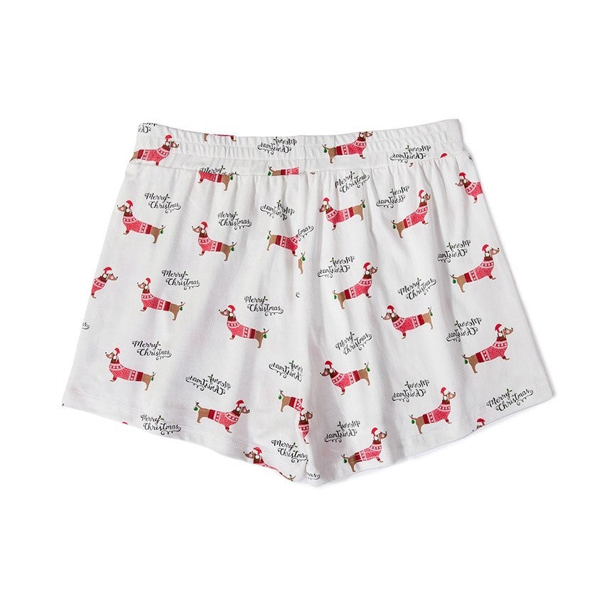 Dachshund Print Pajama Shorts and Set