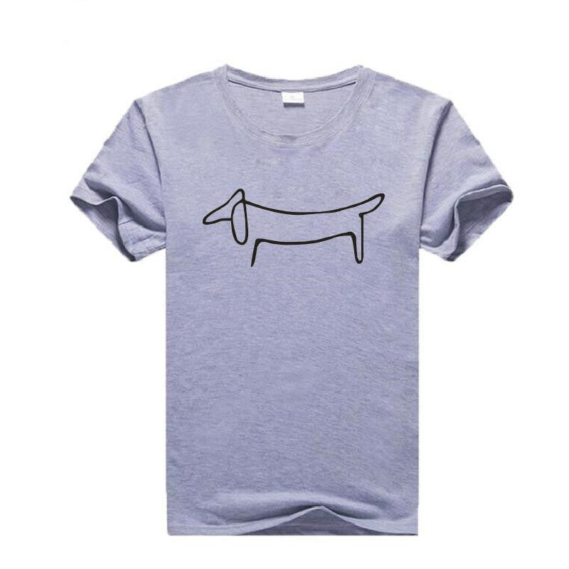 Women's Picasso's Dachshund Sketch T-Shirt