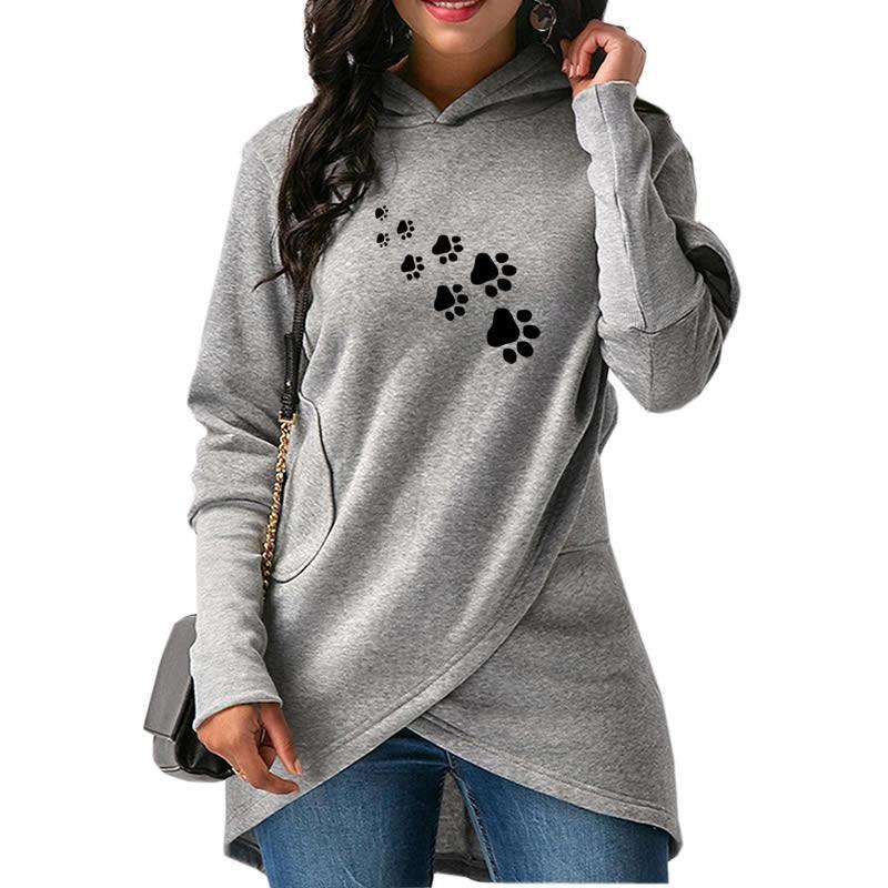 Dog paw print hoodie