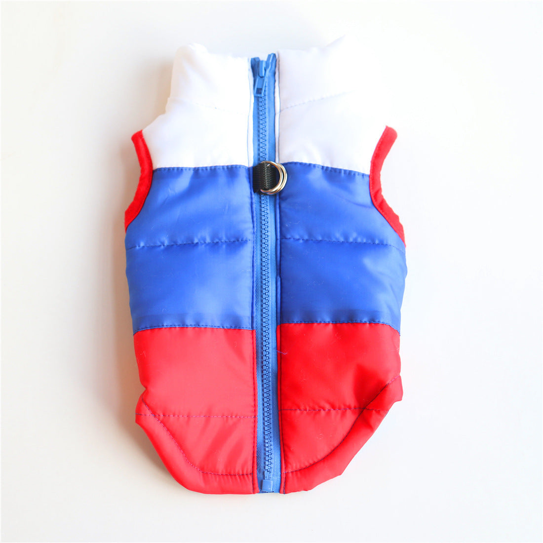 Retro Color-block Puffer Vest for Dogs