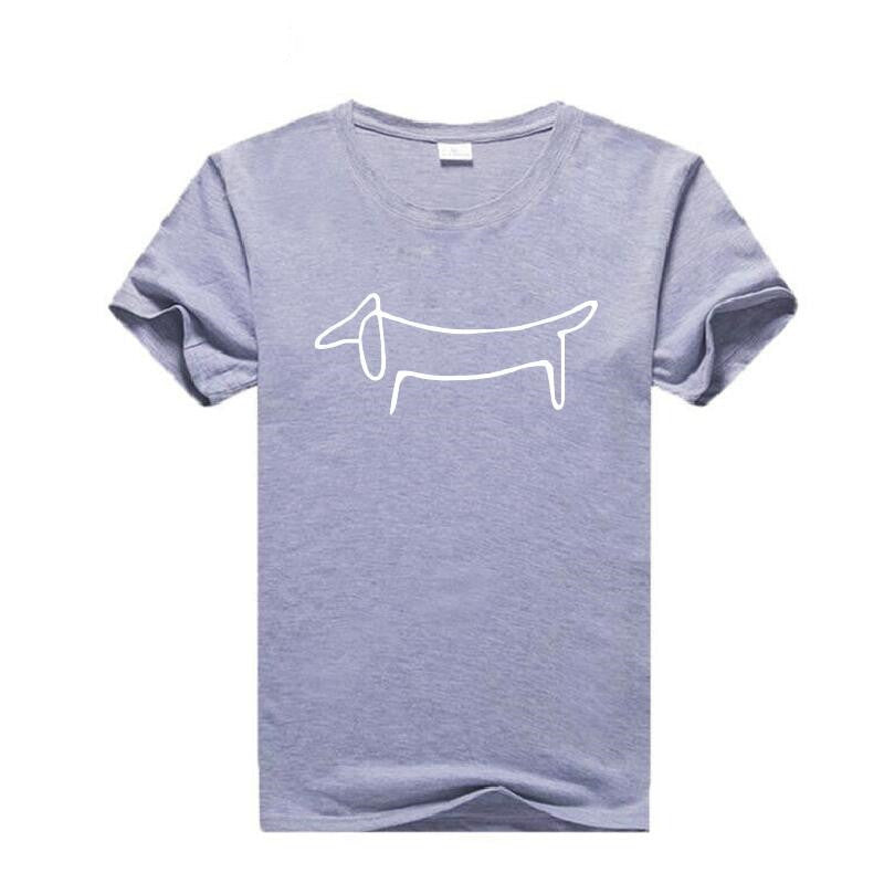 Women's Picasso's Dachshund Sketch T-Shirt