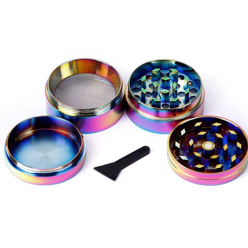 Rainbow Iridescent Zinc Alloy Herb Grinder