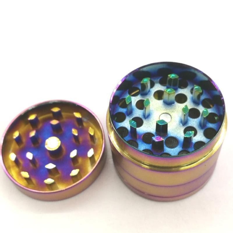 Rainbow Iridescent Zinc Alloy Herb Grinder