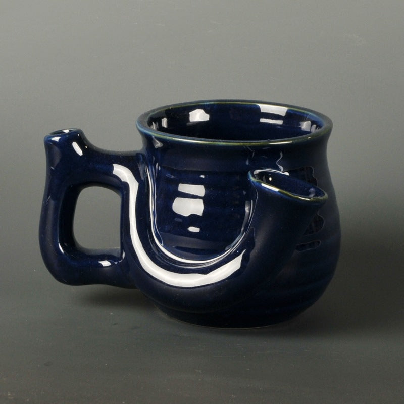 Wake and Bake Coffee Mug with Integrated Pipe