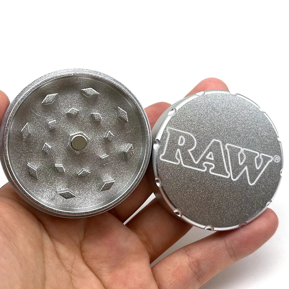 RAW 2 Layer Aluminum Sliver Herb Grinder (52mm)