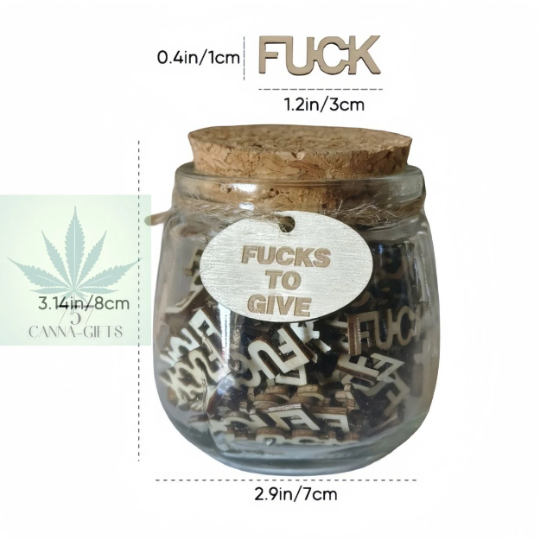 757 Cannagifts F*cks to Give Jar o' F*cks