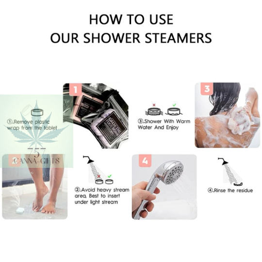 757 Cannagifts Chill the F*** Out Shower Steamers- Funny and Sassy- Natural and Relaxing