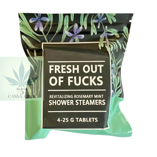 757 Cannagifts Chill the F*** Out Shower Steamers- Funny and Sassy- Natural and Relaxing